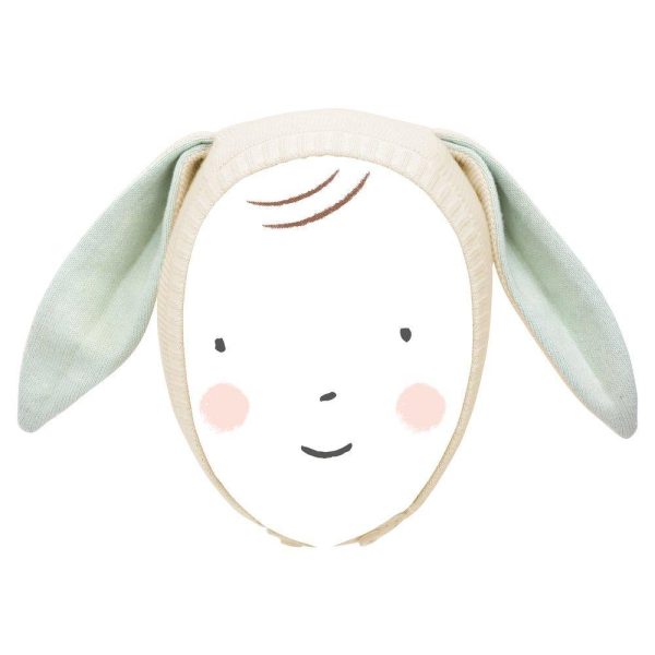 Mint Bunny Baby Bonnet For Discount