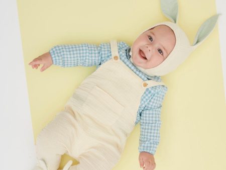 Mint Bunny Baby Bonnet For Discount