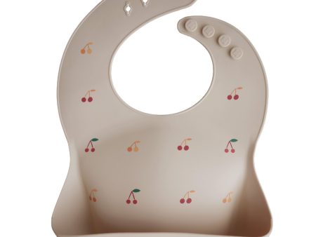 Silicone Baby Bib (Cherries) Online