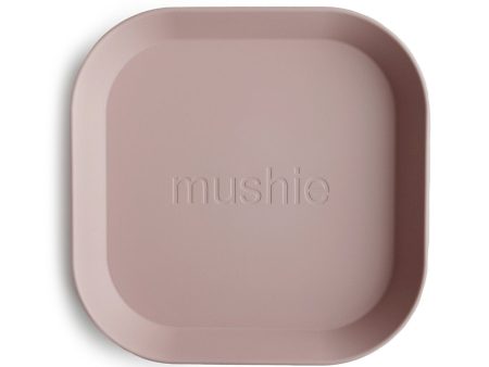 Square Dinnerware Plates, Set of 2 (Blush) Cheap