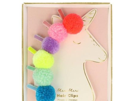 Pompom Unicorn Hair Clips Discount