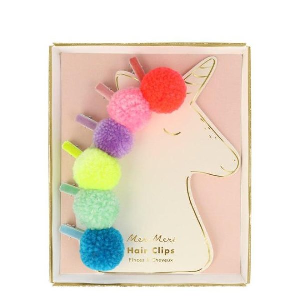 Pompom Unicorn Hair Clips Discount