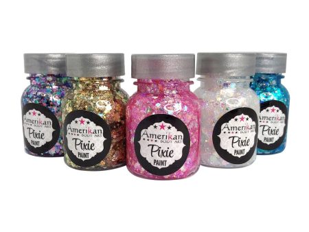 Pixie Paint  1oz Set of 5 with Pixie Wand Applicator Fashion