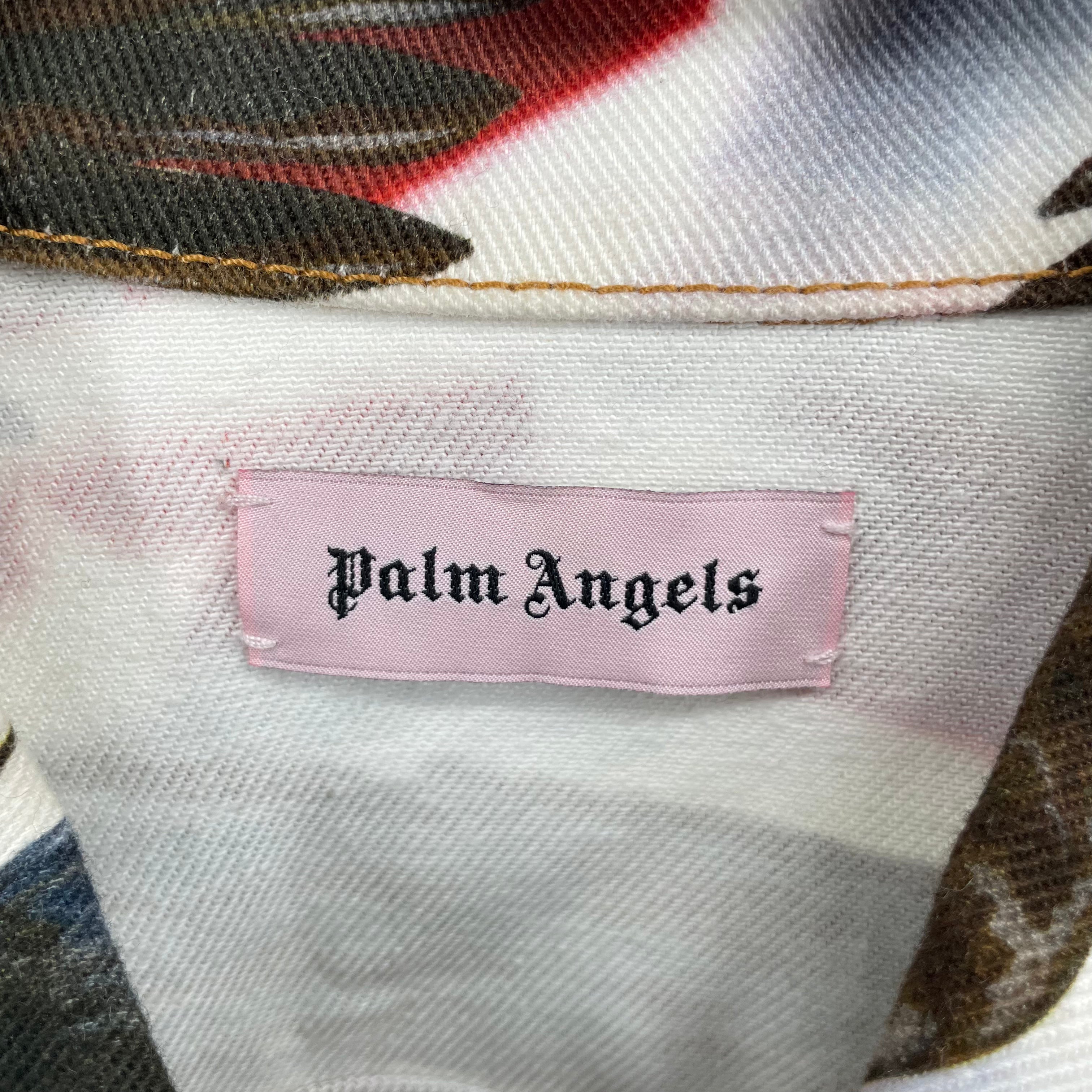 Palm Angels Denim Jkt S Cotton MLT All Over Print AMERICAN EAGLE ALL OVER PRINT Online Sale