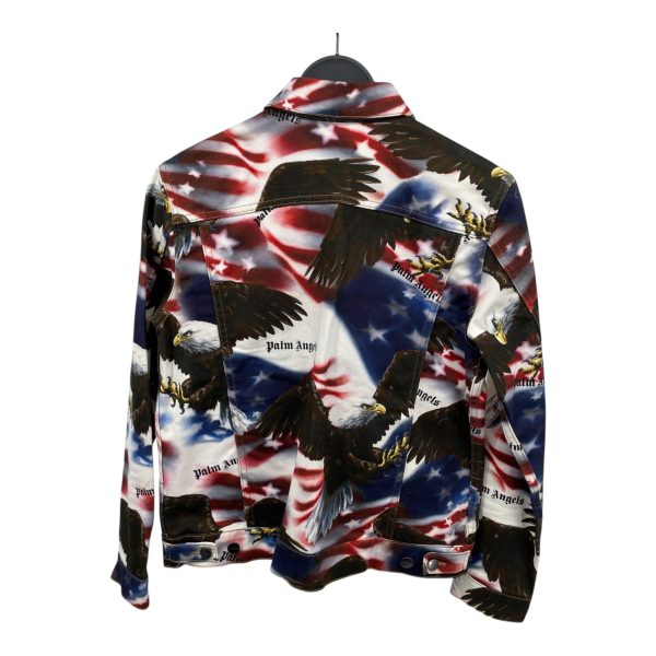 Palm Angels Denim Jkt S Cotton MLT All Over Print AMERICAN EAGLE ALL OVER PRINT Online Sale