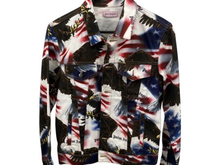 Palm Angels Denim Jkt S Cotton MLT All Over Print AMERICAN EAGLE ALL OVER PRINT Online Sale