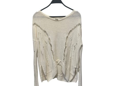 Helmut Lang Sweater S Linen WHT Distressed  For Sale