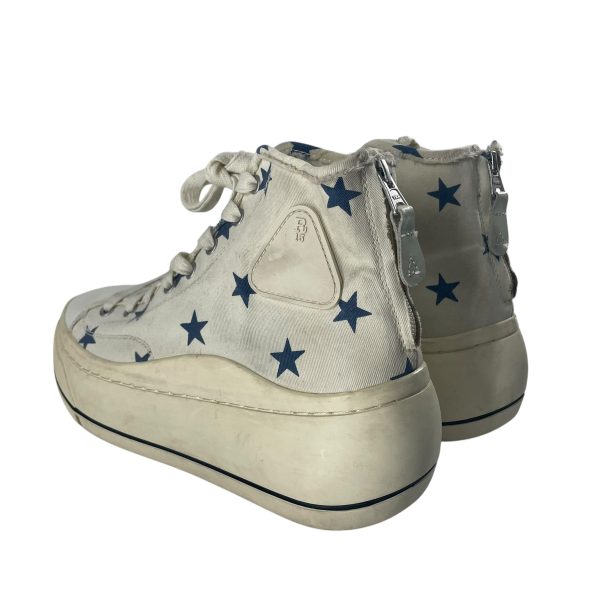 R13 Hi-Sneakers EU 42 Cotton WHT BLUE STARS For Cheap