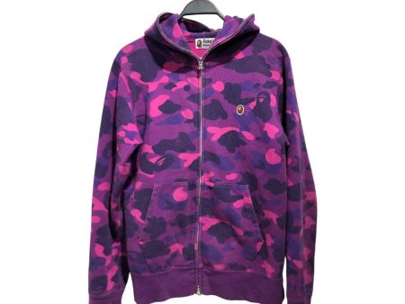 A BATHING APE Zip Up Hoodie L Camouflage Cotton PPL  For Cheap