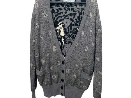 Alexander Wang Cardigan XS Animal Pattern Cotton GRY DIGITAL LEAPORD INNER CAMO Sale