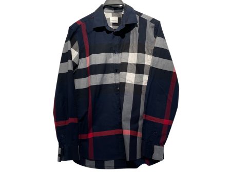 BURBERRY LS Shirt M Cotton MLT Plaid  Online Hot Sale