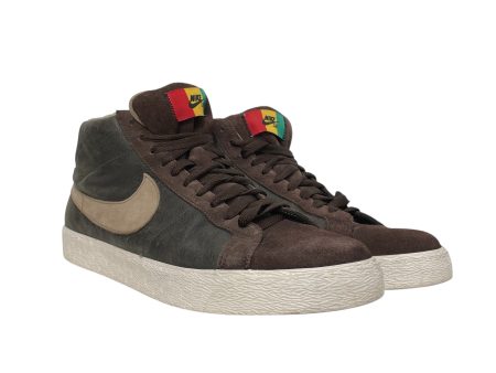 NIKE SB Hi-Sneakers US 11.5 Cotton GRY BLAZER SB ELITE 420 SHOES For Discount