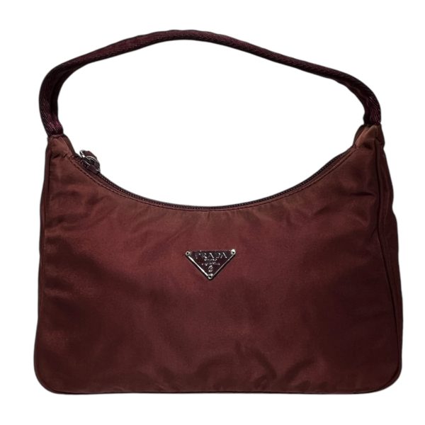 PRADA Hand Bag Nylon BRD Prada Tessuto Hobo Bag on Sale