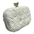 BOTTEGA VENETA Clutch Bag Leather WHT Knot on Sale