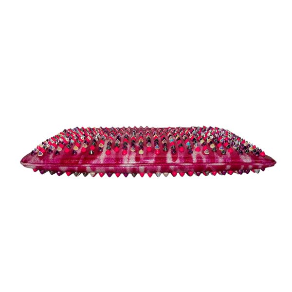 Christian Louboutin Clutch Bag All Over Print PNK patent spiked clutch Discount