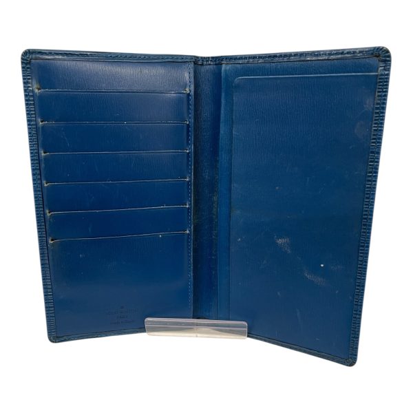 LOUIS VUITTON Bifold Wallet OS Leather BLU LONG BLUE EPI LEATHER Hot on Sale