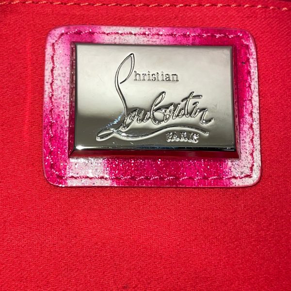 Christian Louboutin Clutch Bag All Over Print PNK patent spiked clutch Discount