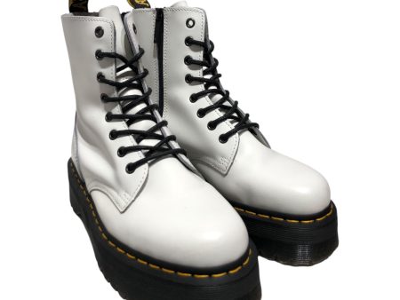 Dr.Martens Lace Up Boots US 8 Leather WHT JADON Hot on Sale