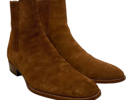 SAINT LAURENT Chelsea Boots EU 42 Suede CML YSL Wyatt Boots For Discount