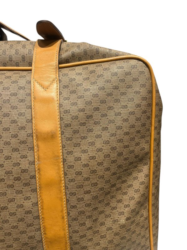 GUCCI Luggage Monogram Leather CML 80 s carry-on For Sale