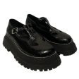 BURBERRY LONDON Loafers EU 38.5 Leather BLK Mary Jane Croc Leather Supply