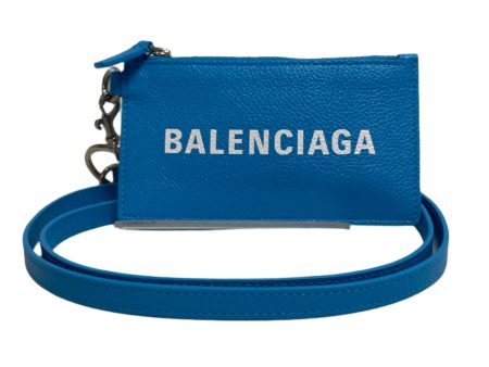 BALENCIAGA Wallet Leather BLU strap wallet Online Hot Sale