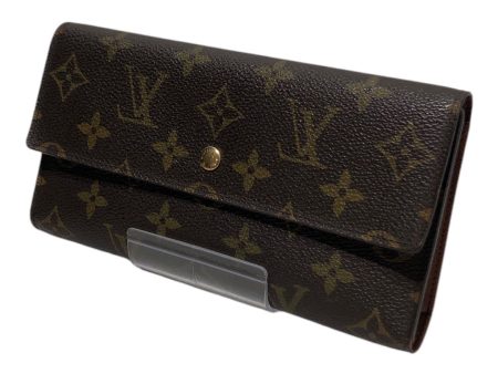 LOUIS VUITTON Trifold Wallet Leather BRW  Fashion