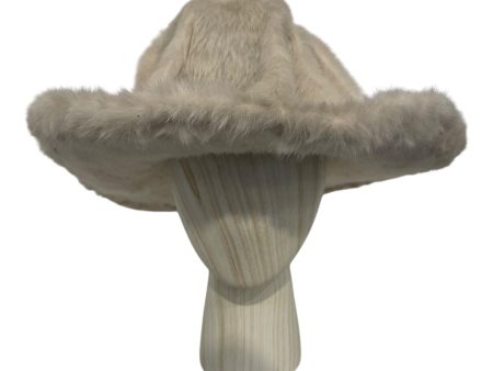 Ninamounah Hat Fake Fur WHT Faux Fur Cowboy hat Cheap