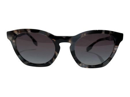 BURBERRY Sunglasses All Over Print Plastic GRY B4367 Sale