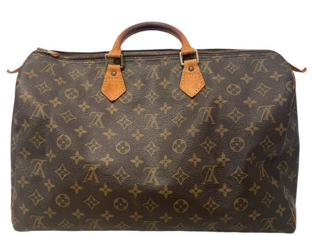 LOUIS VUITTON Boston Bag Monogram Leather BRW Speedy For Cheap