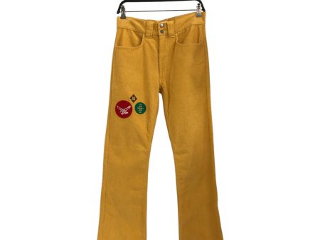 BARE KNUCKLES Bottoms 28 Corduroy YEL  Hot on Sale