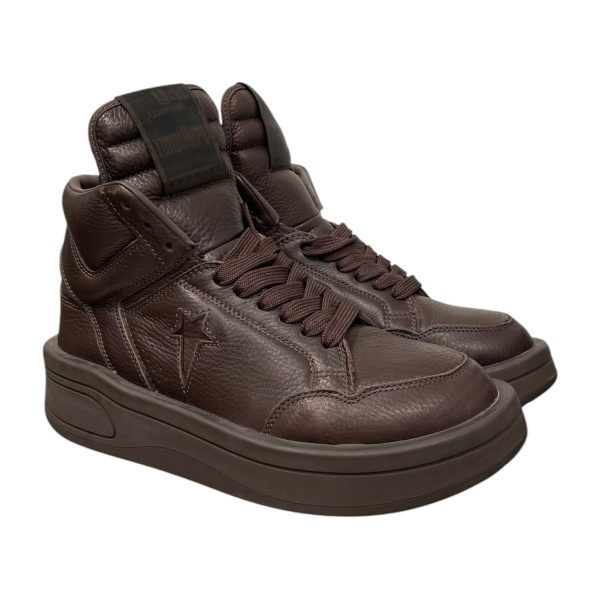 RICK OWENS DRKSHDW Hi-Sneakers US 7 Leather BRW A01290C Online Hot Sale