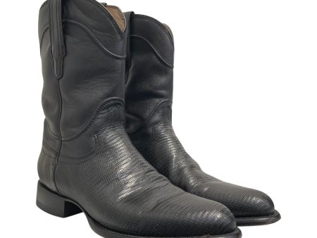 TECOVAS Cowboy Boots US 10 Animal Pattern Leather BLK  Hot on Sale