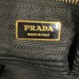 PRADA Hand Bag Leather BLK Saffiano Fashion