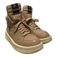 RICK OWENS DRKSHDW CONVERSE Hi-Sneakers US 10.5 Leather BEG LEATHER WEDGE Supply