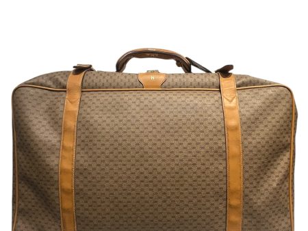 GUCCI Luggage Monogram Leather CML 80 s carry-on For Sale