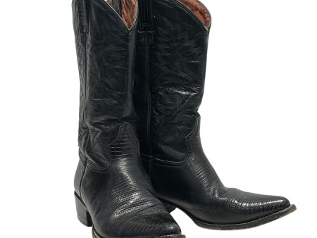 REGNOS BOOTS Cowboy Boots US 10 Leather BLK MEXICO BOOTS For Sale