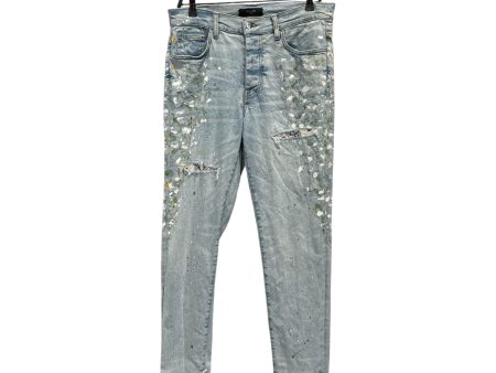 AMIRI Skinny Pants 33 Denim IDG Paint Splatter Online Hot Sale