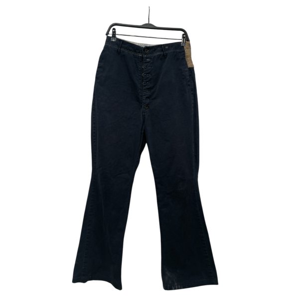 KAPITAL Straight Pants 1 Cotton NVY Button Fly navy beige pants on Sale