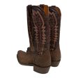 Lucchese Cowboy Boots US 7.5 Animal Pattern Suede BRW  Online Hot Sale