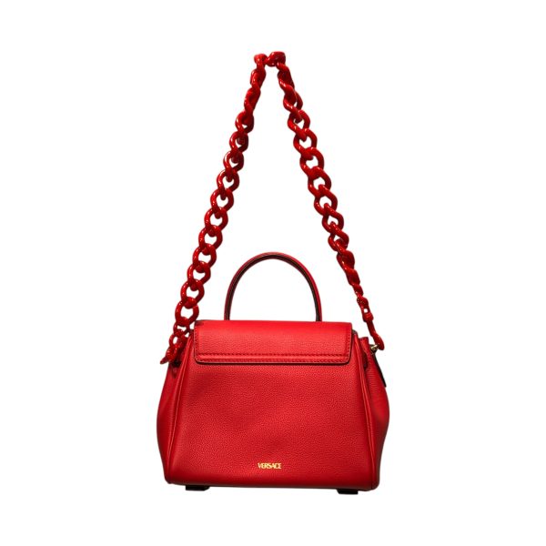 VERSACE Hand Bag Leather RED TOP HANDLE BAG Online Hot Sale