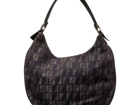 FENDI Bag Monogram NVY ZUCCHINO FABRIC HOBO Discount