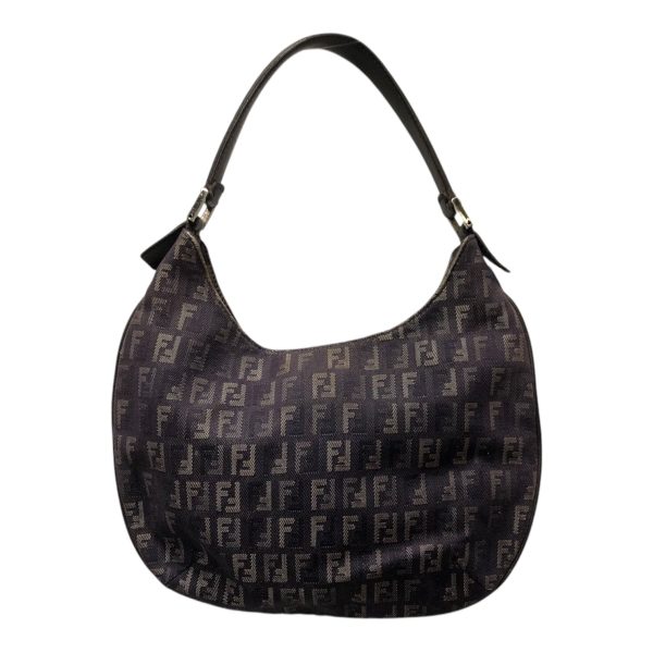 FENDI Bag Monogram NVY ZUCCHINO FABRIC HOBO Discount