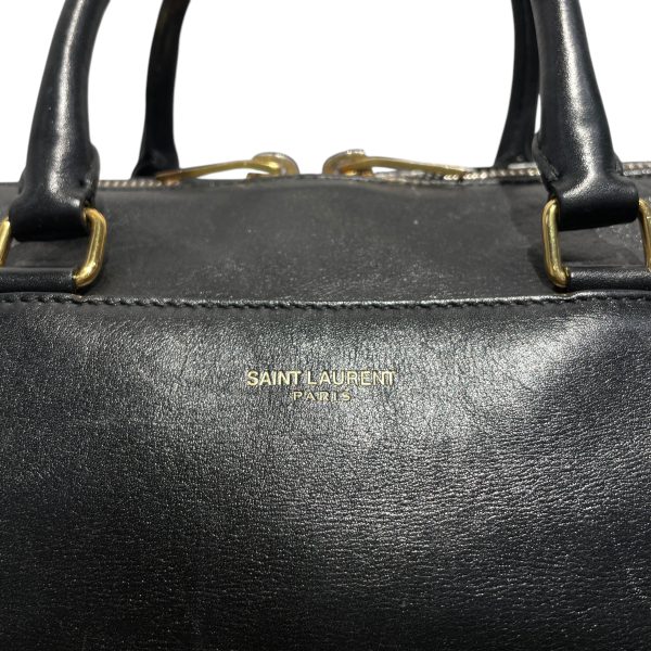 SAINT LAURENT Bag Leather BLK Duffel 2 Way For Sale