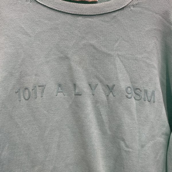 1017 ALYX 9SM(ALYX) Sweatshirt S Cotton GRN VINYL LOGO Online now