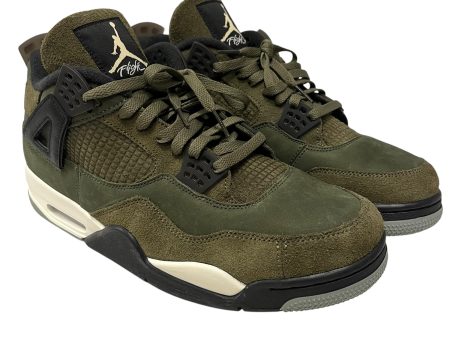 AIR JORDAN Hi-Sneakers US 13 Suede KHK  Jordan 4 SE Retro Low Craft Discount