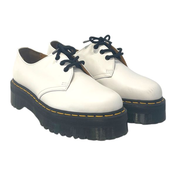 Dr.Martens Dress Shoes US 8 Leather WHT Oxford Platform Hot on Sale