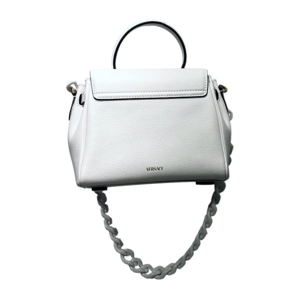 VERSACE Hand Bag Leather WHT TOP HANDLE BAG Online