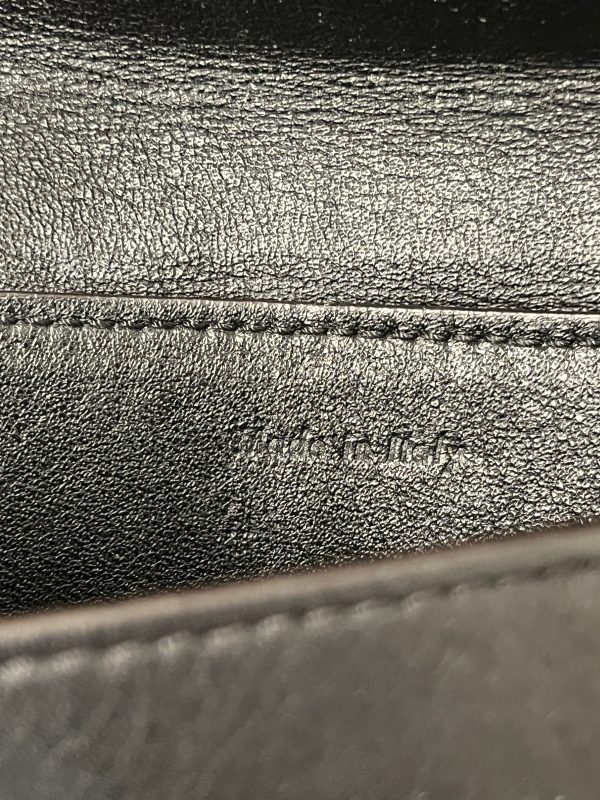 CELINE Wallet Leather BLK  Online