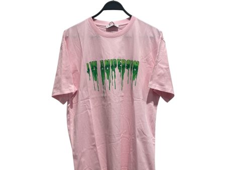 JW ANDERSON(J.W.ANDERSON) T-Shirt XL Cotton PNK Graphic SLIME LOGO Supply